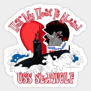 Half My Heart - USS Seawolf Sticker